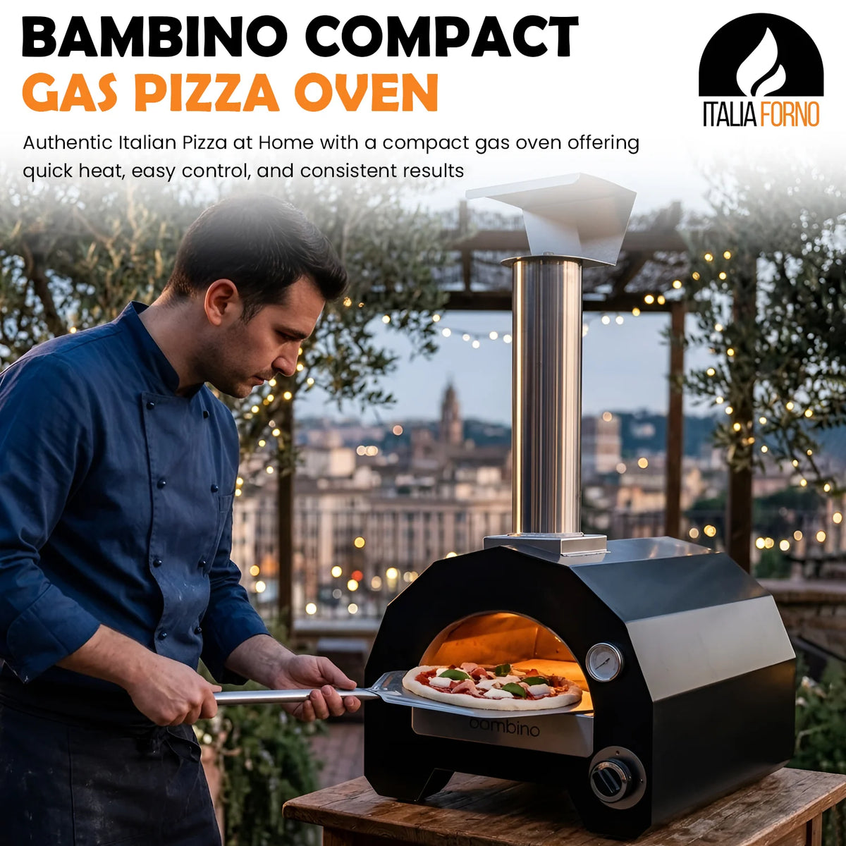 Bambino Compact Gas Pizza Oven by ItaliaForno