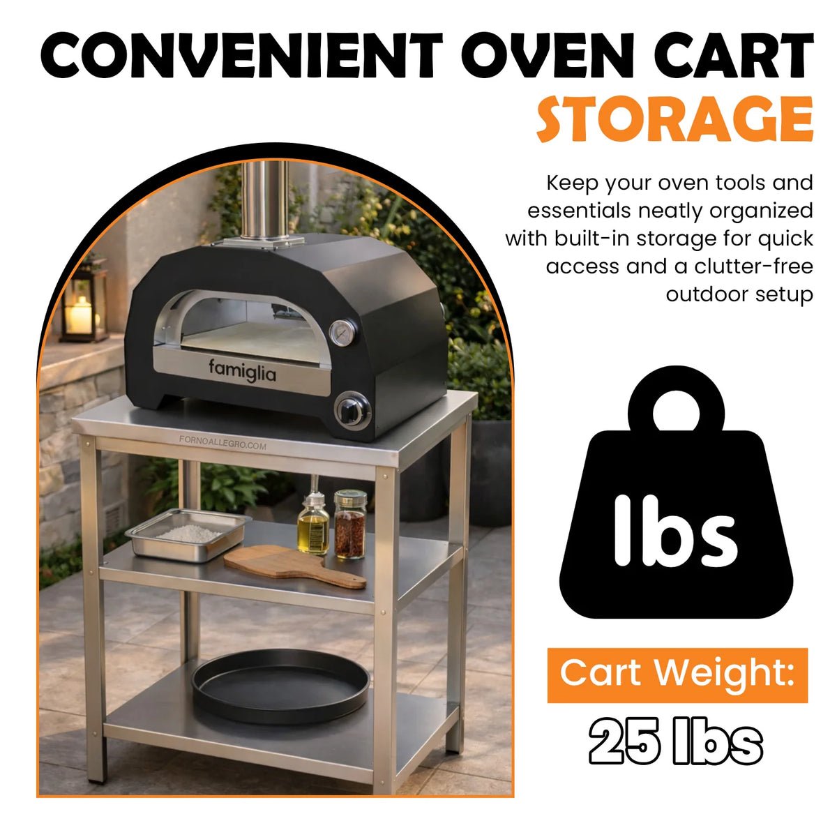 ItaliaForno Regular Oven Cart*