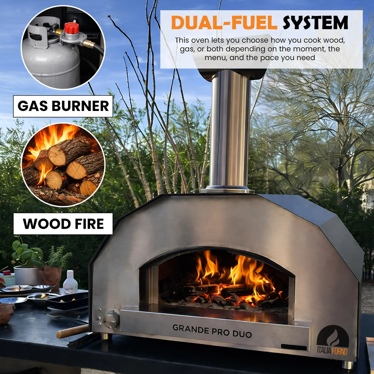 Grande Pro Duo Gas Pizza Oven by ItaliaForno
