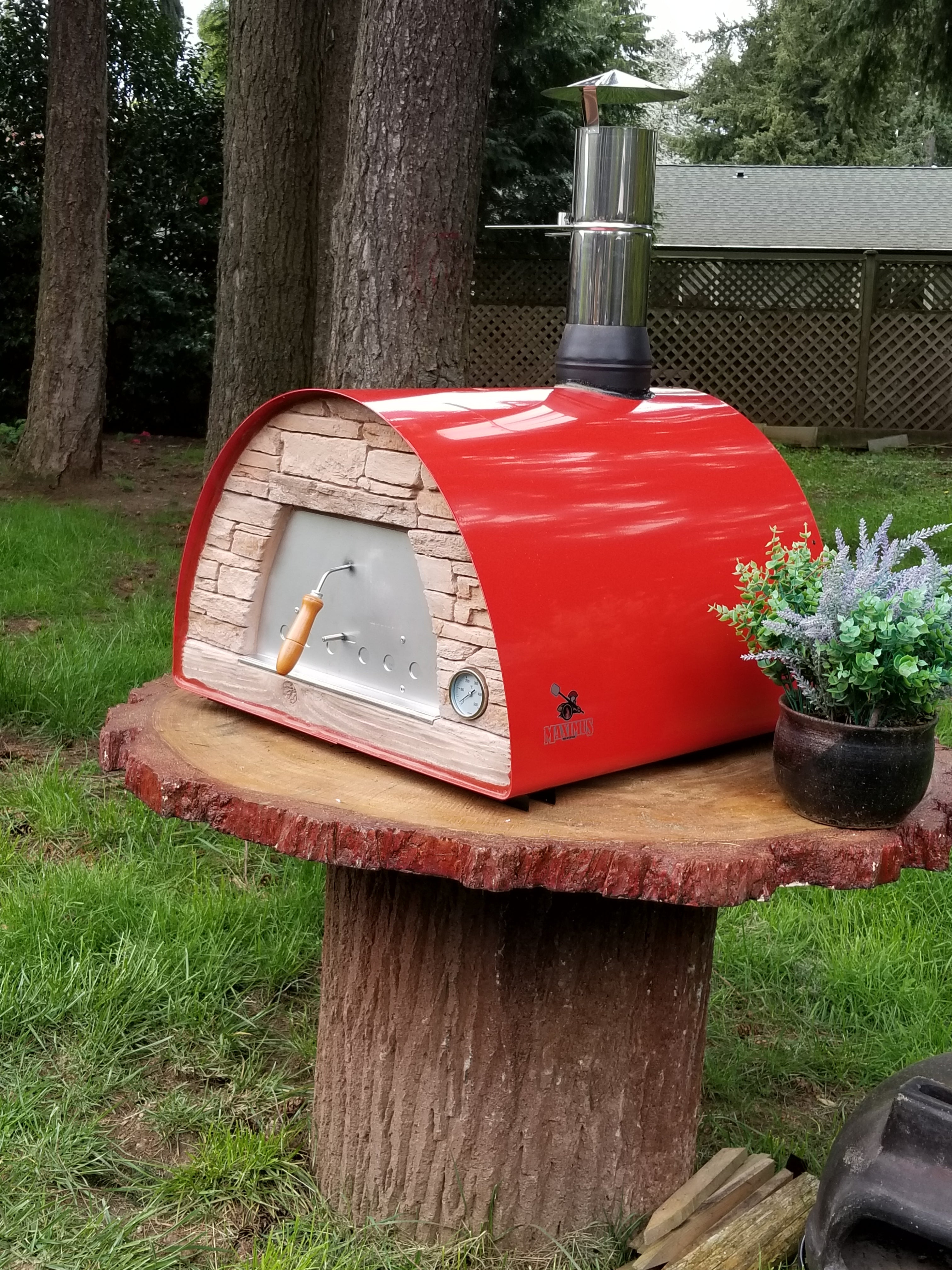MAXIMUS MOBILE PIZZA OVEN RED **BEST SELLER**