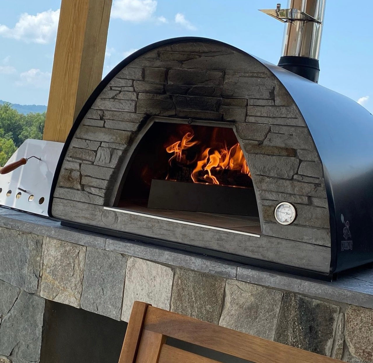 MAXIMUS MOBILE PIZZA OVEN BLACK **BEST SELLER*