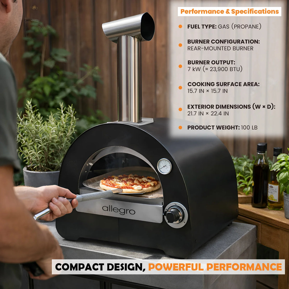 Allegro Compact Gas Pizza Oven by ItaliaForno