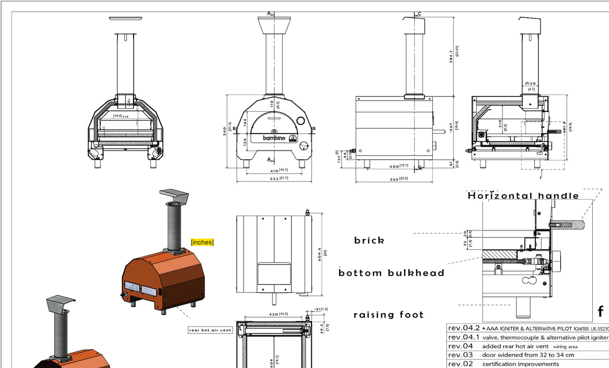 Bambino Compact Gas Pizza Oven by ItaliaForno