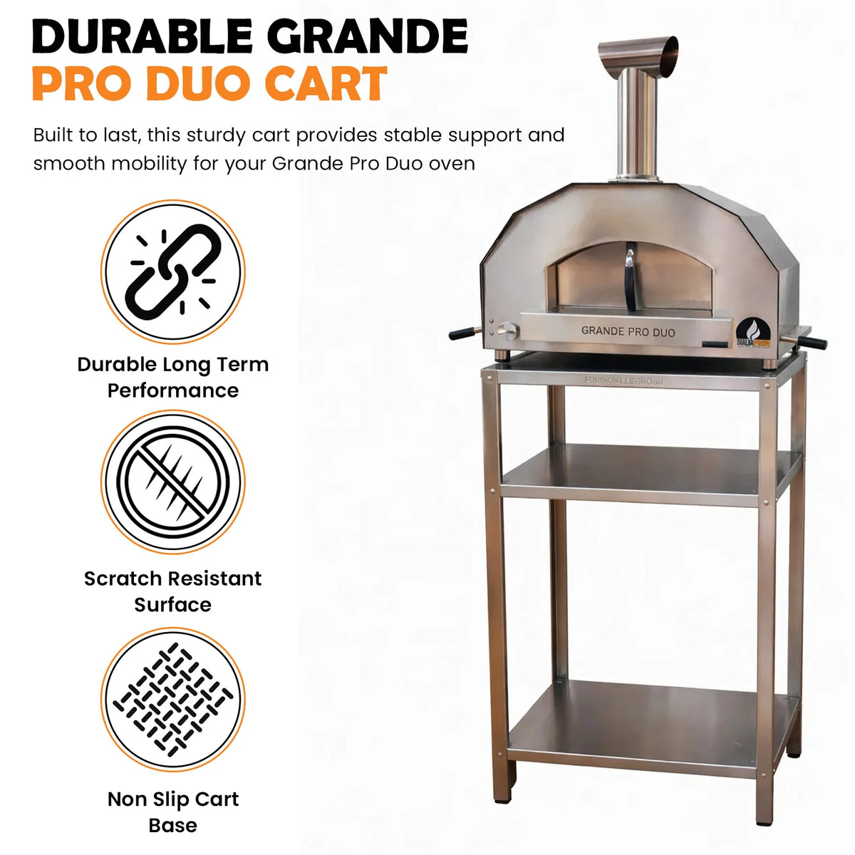 Grande Pro Duo Oven Cart by ItaliaForno