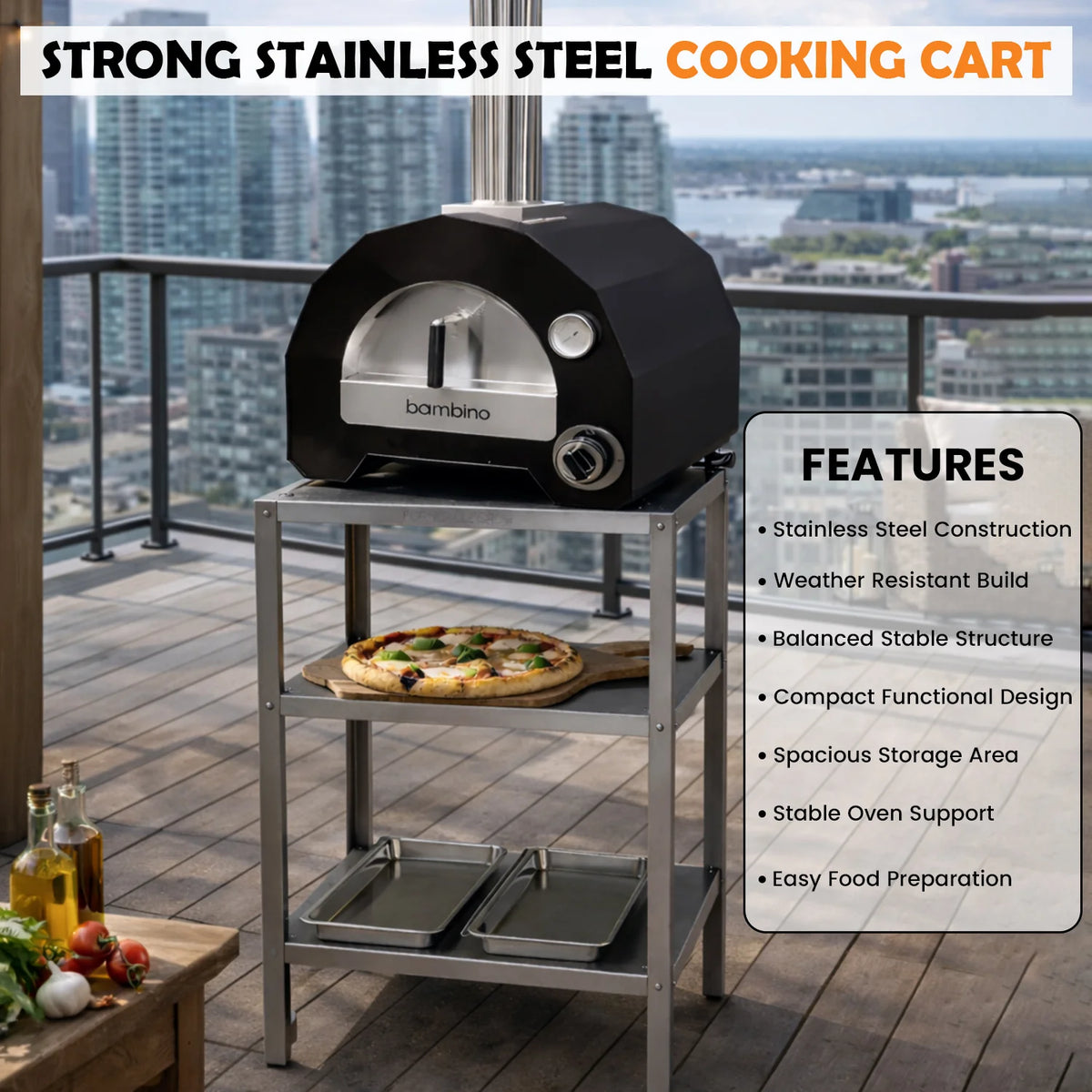 ItaliaForno Regular Oven Cart*