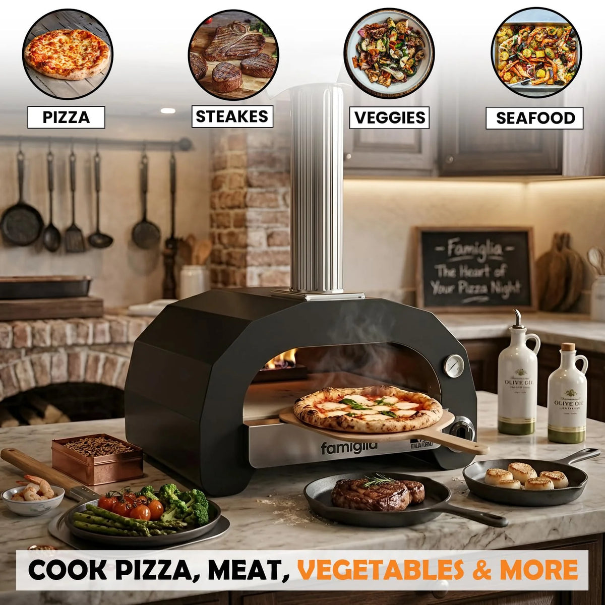 Famiglia Gas Pizza Oven by ItaliaForno