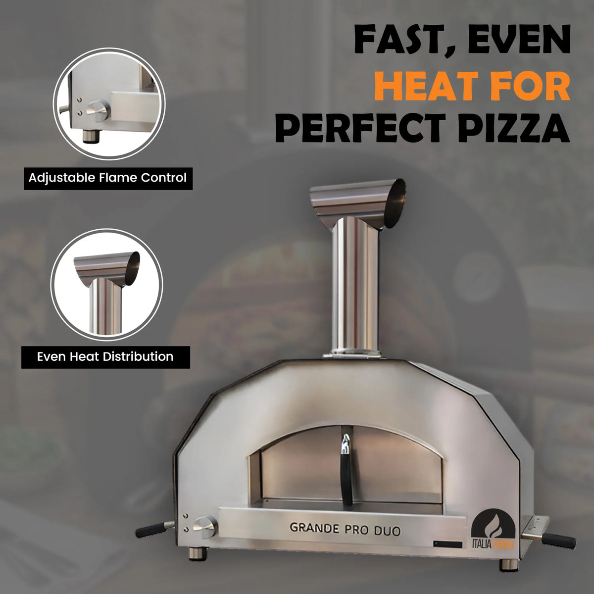 Grande Pro Duo Gas Pizza Oven by ItaliaForno