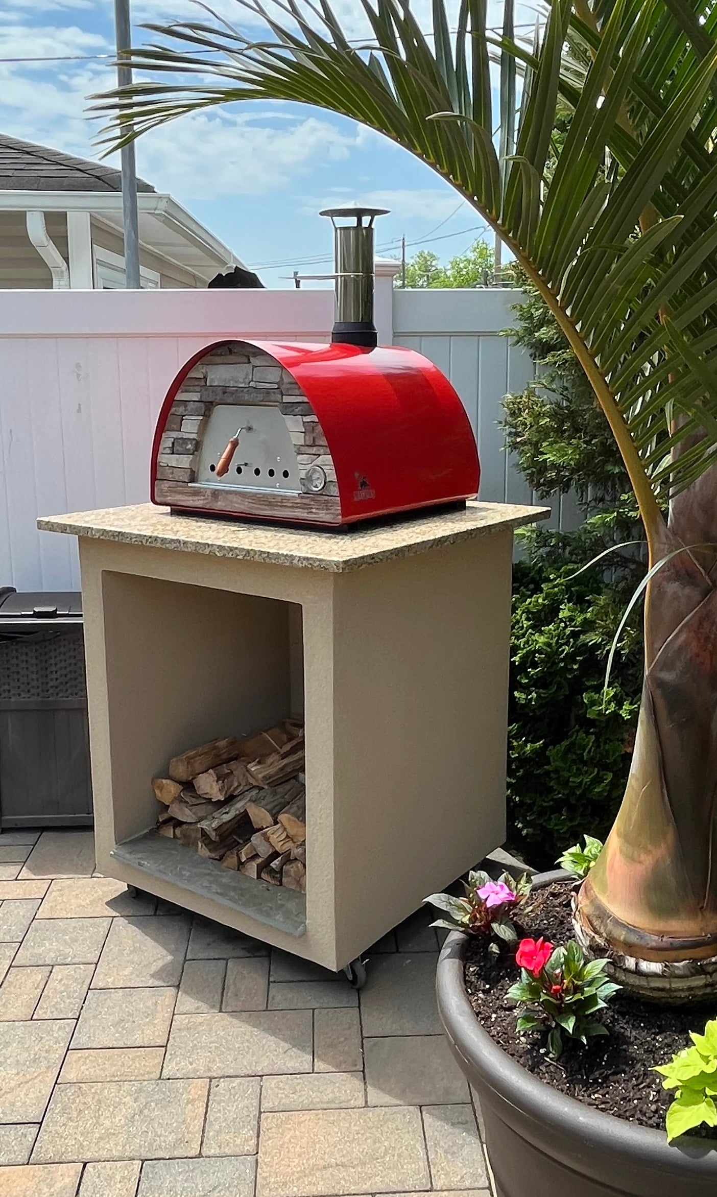 MAXIMUS MOBILE PIZZA OVEN RED **BEST SELLER**