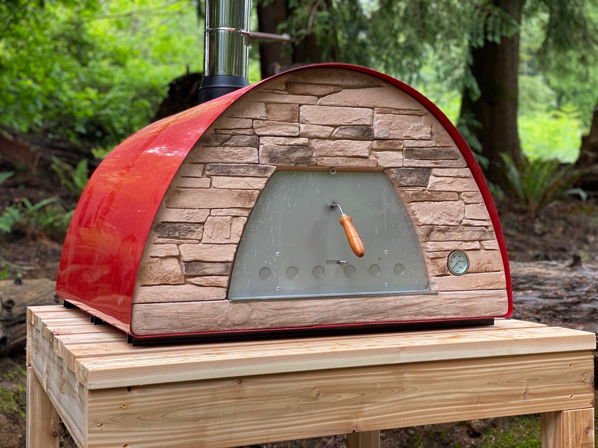 MAXIMUS MOBILE PIZZA OVEN RED **BEST SELLER**