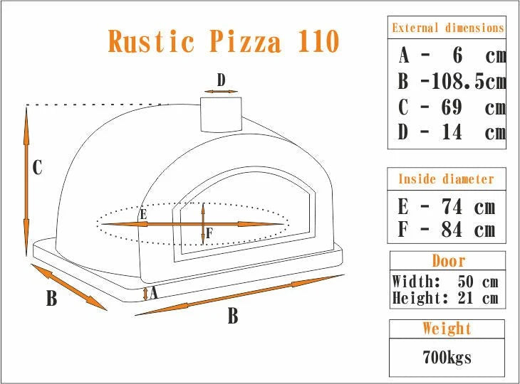 RUSTIC PIZZAIOLI PREMIUM PIZZA OVEN **BEST SELLER**