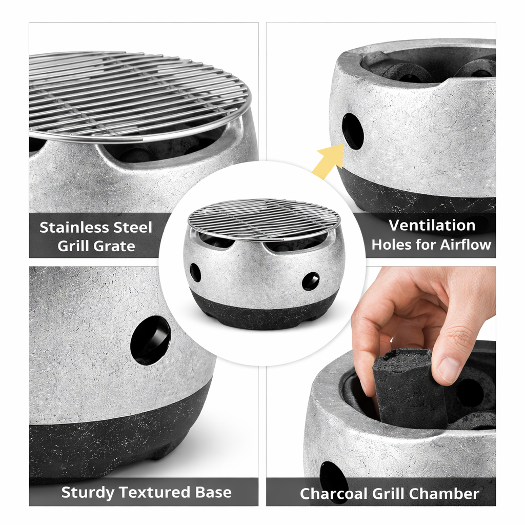 EmberStone Elite Tabletop Hibachi Grill